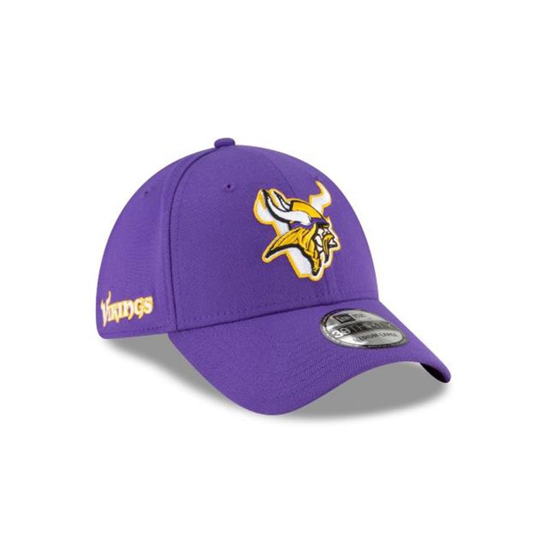 NFL Minnesota Vikings Logo Mix 39Thirty Stretch Fit (MST1974) - Purple New Era Caps